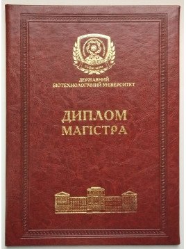 Диплом магістра (шкіра, коричневий)